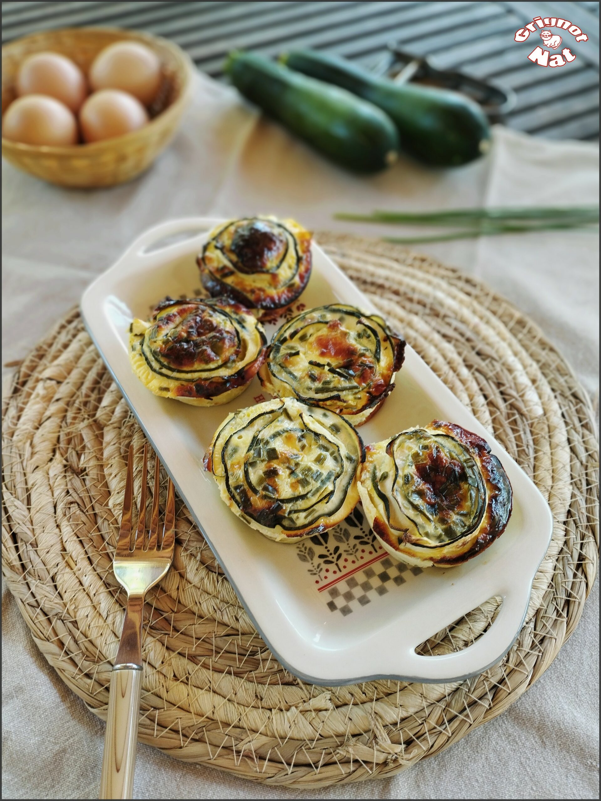 Flans De Courgette Au Fromage Blanc Recette Ig Bas Grignot Nat