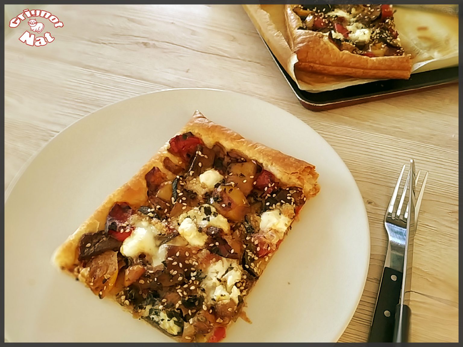 Tarte Fine Aux Légumes Grillés Feta Et Sésame Grignot Nat 