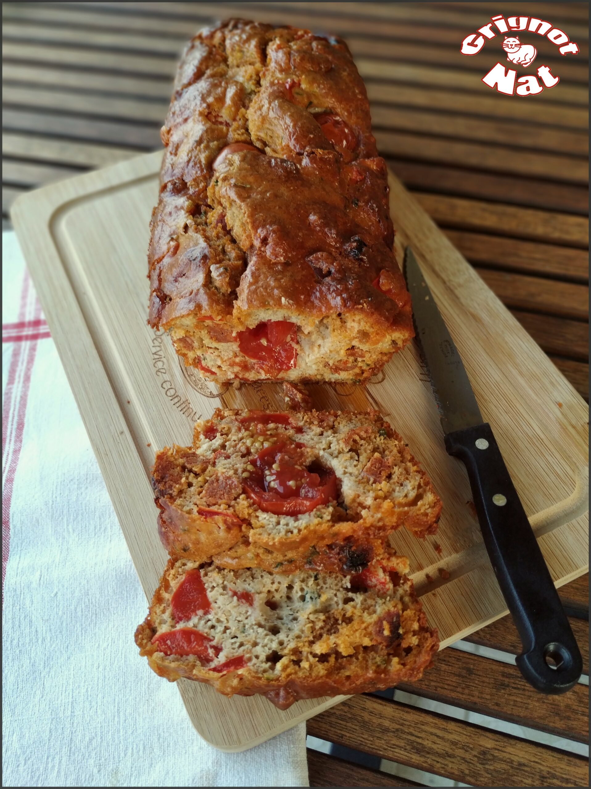 Cake Chorizo Poivron Et Tomates (recette IG Bas) - Grignot-Nat