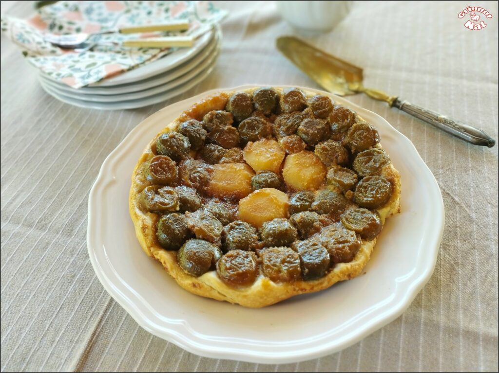 tarte tatin aux prunes et aux pommes 2