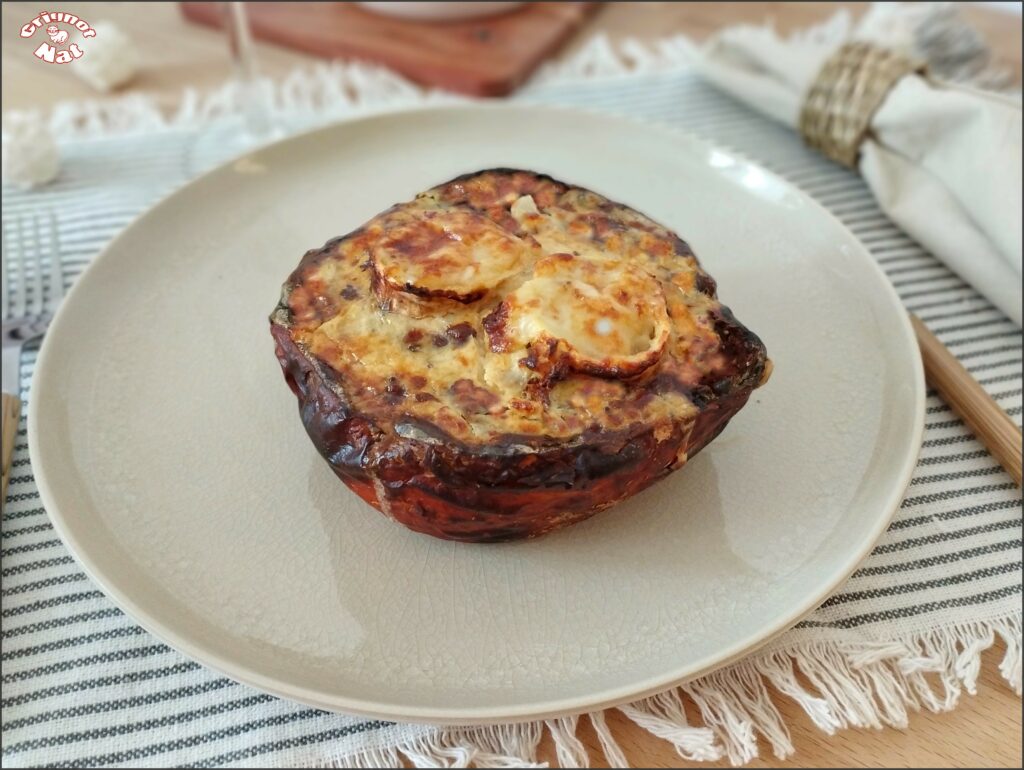 potimarron farci aux lardons et au chèvre 2