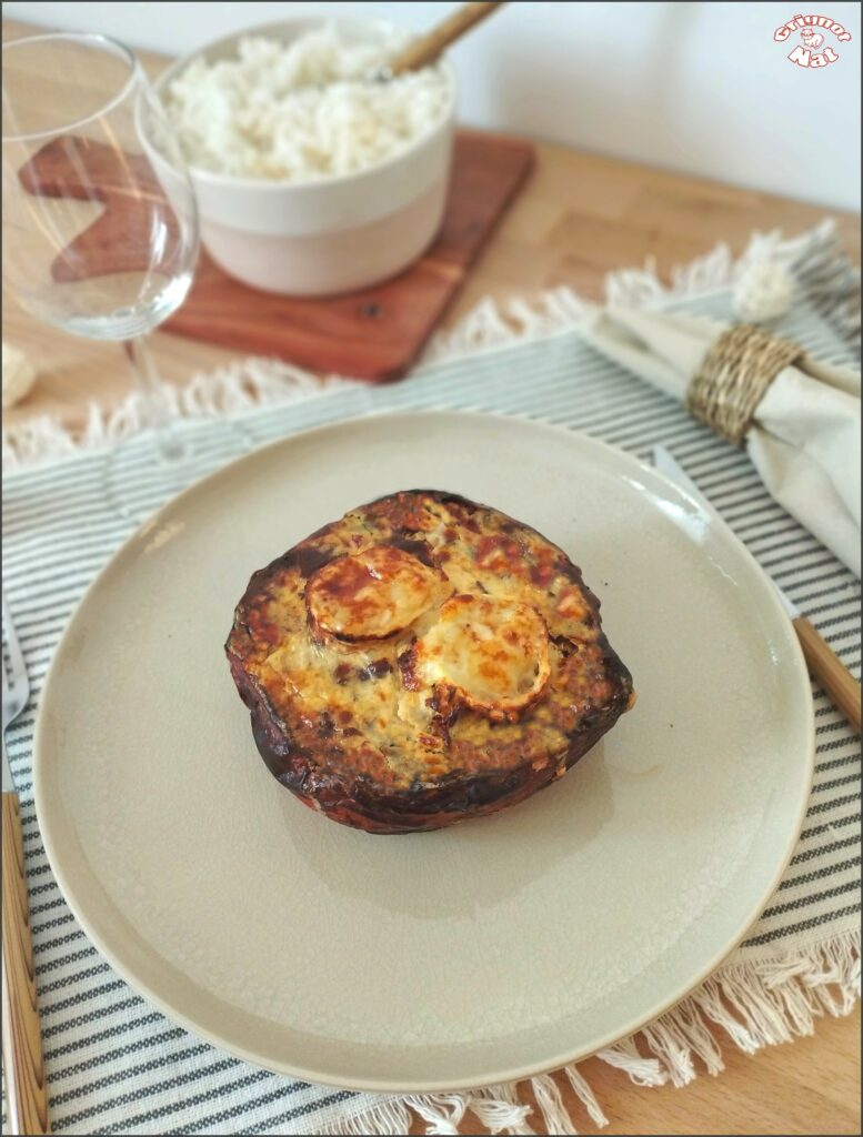 potimarron farci aux lardons et au chèvre