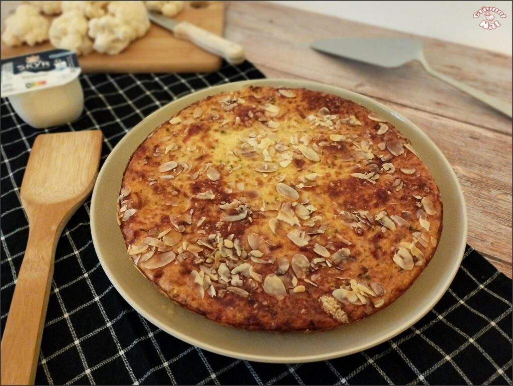 gâteau de chou fleur au skyr et parmesan 2