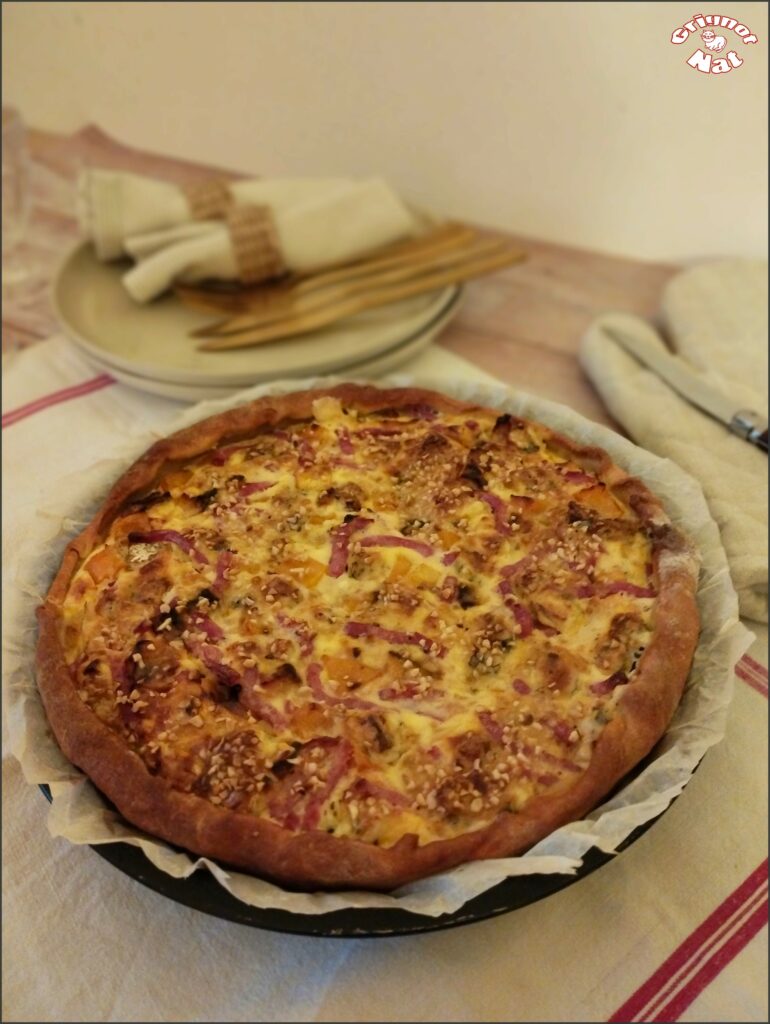 quiche au butternut, bacon et fourme d'Ambert 2